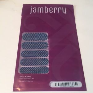Jamberry “Navy Quatrefoil” Nail Wraps Full Sheet